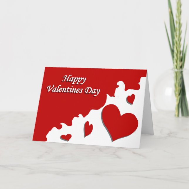 Tarjeta Festiva Día de San Valentín feliz (Anverso)