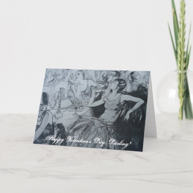 Tarjeta Festiva ¡Día de San Valentín feliz, querido! (Anverso)