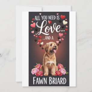 Tarjeta Festiva Día de San Valentín Foto de briard cervato lindo A