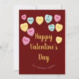 Tarjeta Festiva Día de San Valentín | Foto divertida de Candy Hear