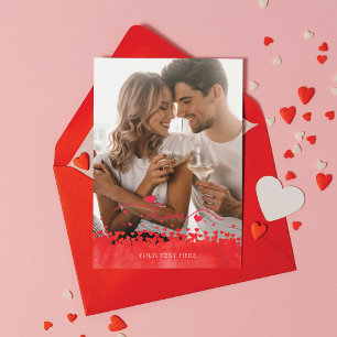 Tarjeta Festiva Día de San Valentín Foto Personalizada