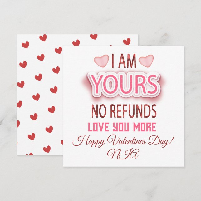 Tarjeta Festiva Día de San Valentín fotográfico cardíaco de No Ree (Anverso / Reverso)