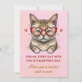 Tarjeta Festiva Día de San Valentín Funny cat Foto