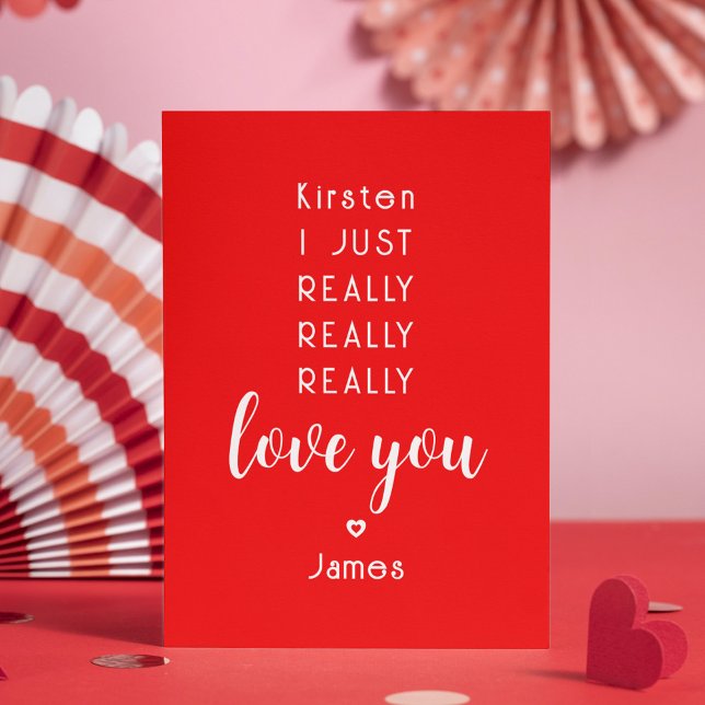 Tarjeta Festiva Día de San Valentín Funny Love You Personalizado N (Subido por el creador)