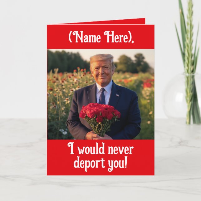 Tarjeta Festiva Día de San Valentín gracioso y personalizado de Do (Anverso)