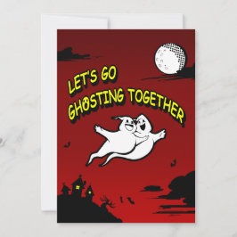 Tarjeta Festiva Día de San Valentín Halloween Ghosting Juntos 