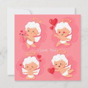 Tarjeta Festiva Día de San Valentín lindo