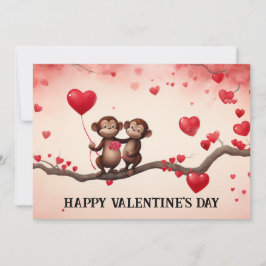 Tarjeta Festiva Día de San Valentín lindo y divertido para niños #