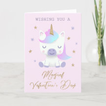 Día de San Valentín mágico de unicornio