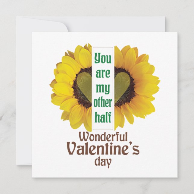 Tarjeta Festiva Día de San Valentín maravilloso (Anverso)