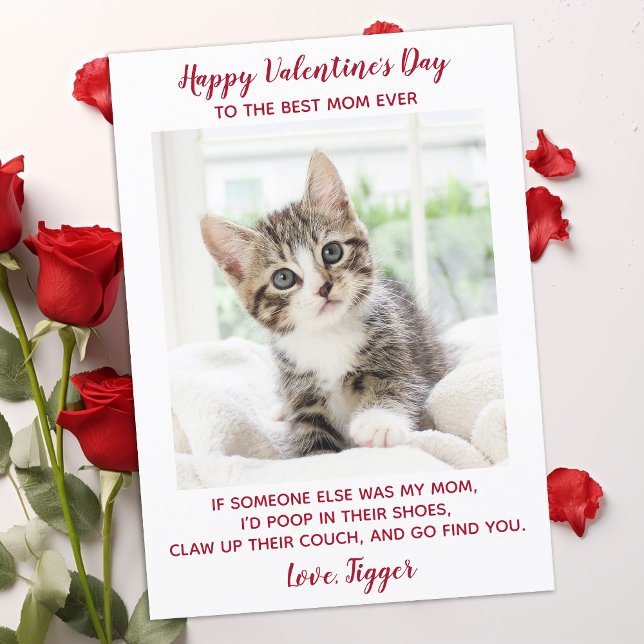 Tarjeta Festiva Día de San Valentín Mejor Madre Personalizado Masc (Subido por el creador)