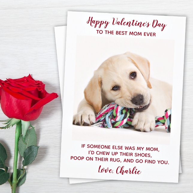 Tarjeta Festiva Día de San Valentín Mejor Madre Personalizado Masc (Subido por el creador)