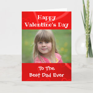 Tarjeta Festiva Día de San Valentín Mejor Papá del Mundo Foto de N