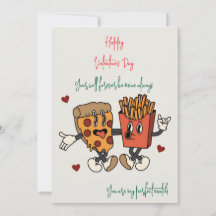 Día de San Valentín "Partido de pizza y patatas fr