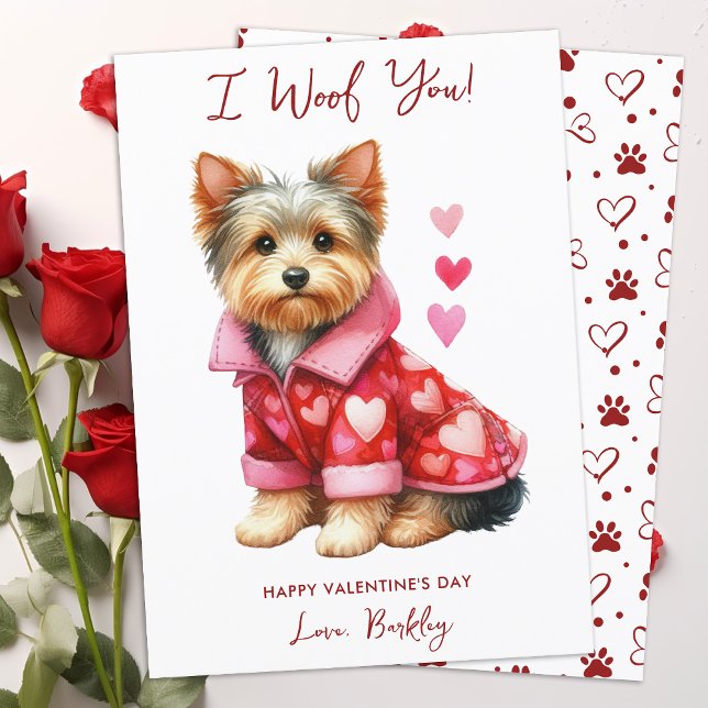 Tarjeta Festiva Día de San Valentín personalizado del perro de Yor (Subido por el creador)