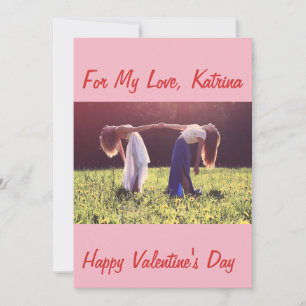 TARJETA FESTIVA DÍA DE SAN VALENTÍN PERSONALIZADO PARA PAREJAS DE 