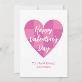 Tarjeta Festiva Día de San Valentín Pink
