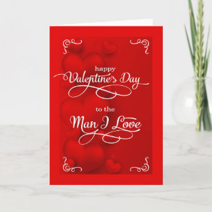 Tarjeta Festiva Día de San Valentín romántico para pareja gay con