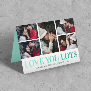 Tarjeta Festiva Día de San Valentín Seafoam 5 Foto