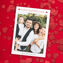 Tarjeta Festiva Día de San Valentín Simple de 2 Fotos