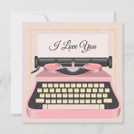 Tarjeta Festiva Día de San Valentín Tipo Romántico de Máquina de E