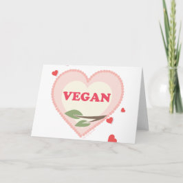Tarjeta Festiva Día de San Valentín Vegan