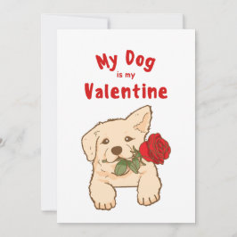 Tarjeta Festiva Día de San Valentín XOXO Mascota Cuto Foto Perro C