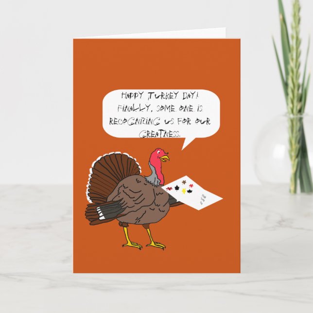 Tarjeta Festiva Día de Turquía (Anverso)