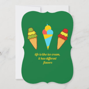 Tarjeta Festiva Día del helado