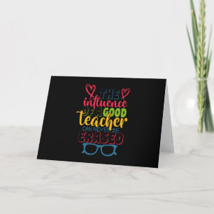 Tarjeta Festiva Día del Maestro La Influencia De Un Buen Maestro