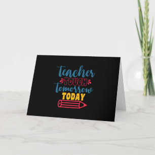 Tarjeta Festiva Día del Maestro Toque del Maestro Mañana Hoy