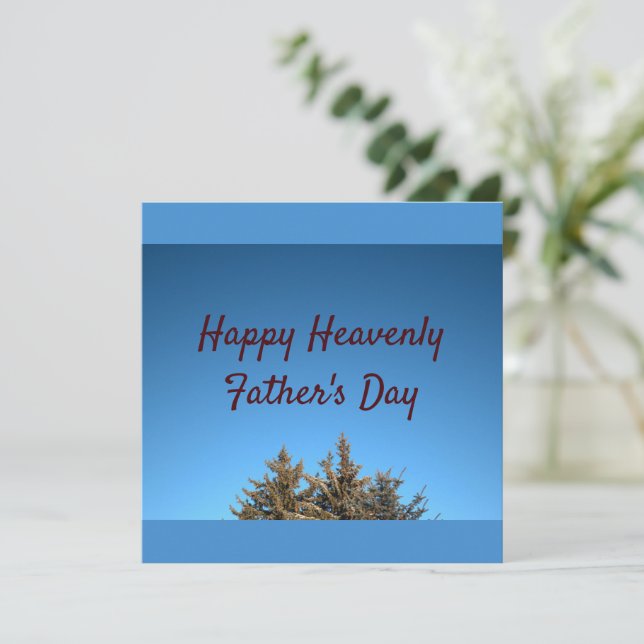 Tarjeta Festiva Día del Padre Celestial (Anverso de pie)