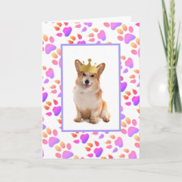 Tarjeta Festiva Día del Padre Corgi