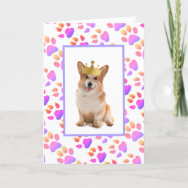 Tarjeta Festiva Día del Padre Corgi
