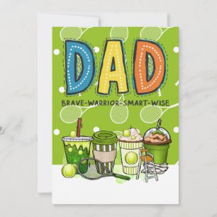 Tarjeta Festiva Día del Padre Cumpleaños para Papá Papá del Tenis