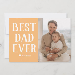 Tarjeta Festiva Día del Padre de Familia Simple Moderna Nombre de 