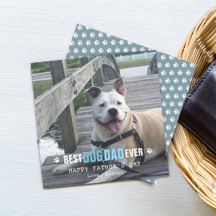 Tarjeta Festiva Día del Padre De Tu Perro Foto Plana