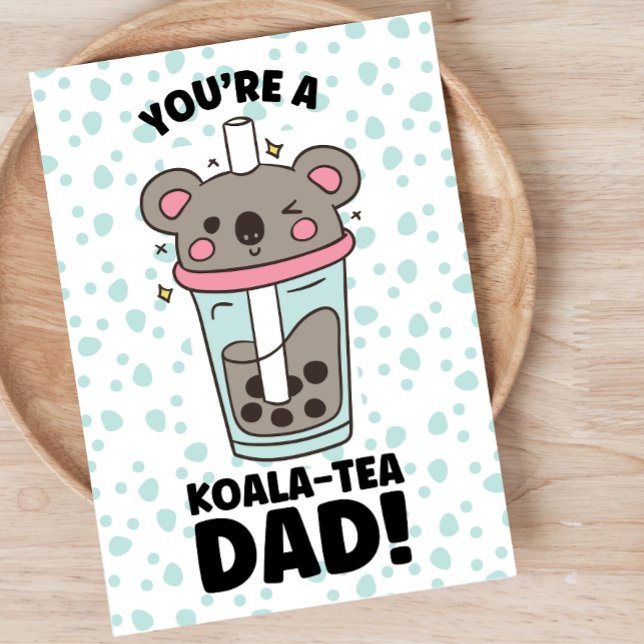 Tarjeta Festiva Día del Padre divertido juego de palabras con koal (Subido por el creador)