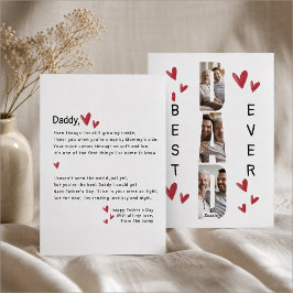Tarjeta Festiva Día del Padre Dulce Papá en Camino