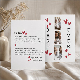 Tarjeta Festiva Día del Padre Dulce Papá en Camino