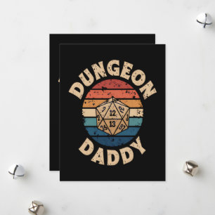 Tarjeta Festiva Día del Padre Dungeon Daddy