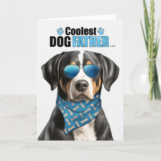 Tarjeta Festiva Día del Padre, el más frío de los perros de montañ