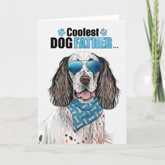 Tarjeta Festiva Día del padre, el perro más frío de los ingleses