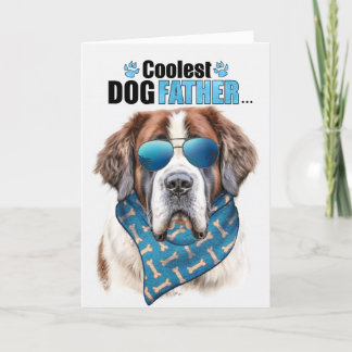 Tarjeta Festiva Día del Padre, el perro más frío de San Bernardo