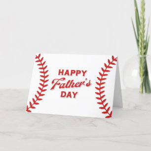 Tarjeta Festiva Día del Padre Feliz Béisbol