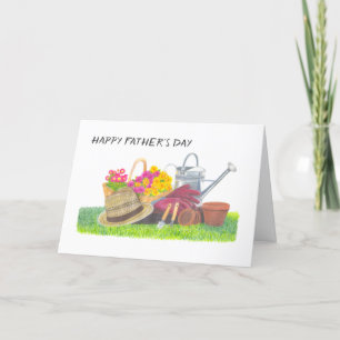 Tarjeta Festiva Día del Padre Jardinería