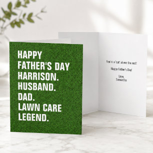 Tarjeta Festiva Día del Padre Leyenda Divertida y Sarcástica del C