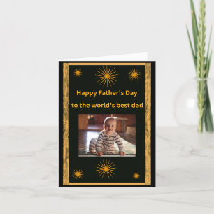 Tarjeta Festiva Día del Padre, Mejor Papá del Mundo