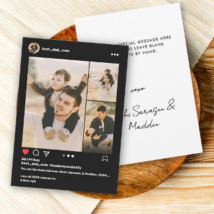 Tarjeta Festiva Día del Padre Mejor Papá del Mundo 3 Fotos Publica