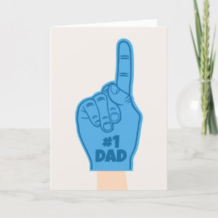 Tarjeta Festiva Día del Padre Número Uno
